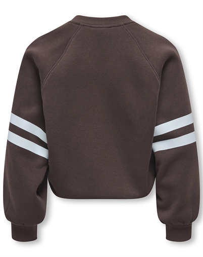 Kids Only - KOGColetta V-Neck Print Sweatshirt - Coffee Bean